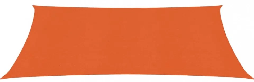 narancssárga HDPE napvitorla 160 g/m² 2 x 3,5 m