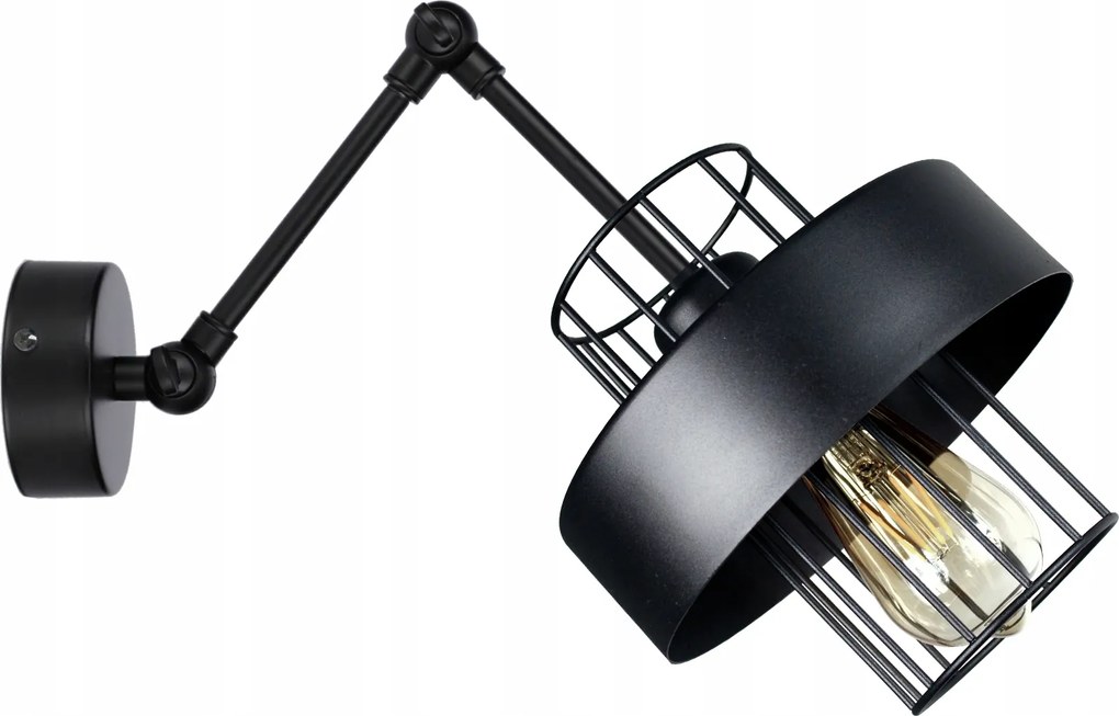 Fali Lámpa Loft Prestige fekete Led állítható Led