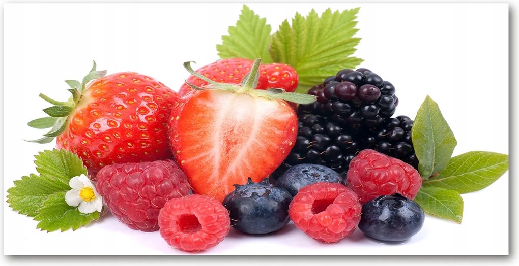 Fotó kép edzett üveg Erdei gyümölcsök 140x70