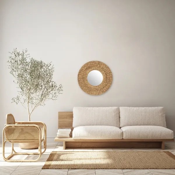 Atmosphera - Fali tükör LORENA átm. 75 cm vízi jácint