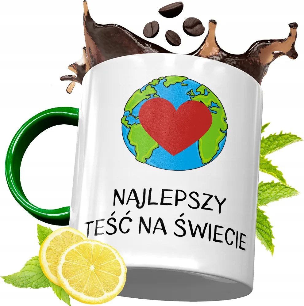 Zöld Bögre Apósnak Születésnapi Ajándéknak, fényképes nyomattal