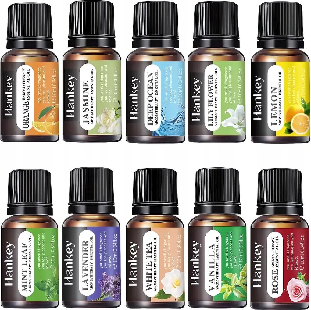 Illóolaj Szett 10 Db X 10ML – Természetes Relaxációs Illatok