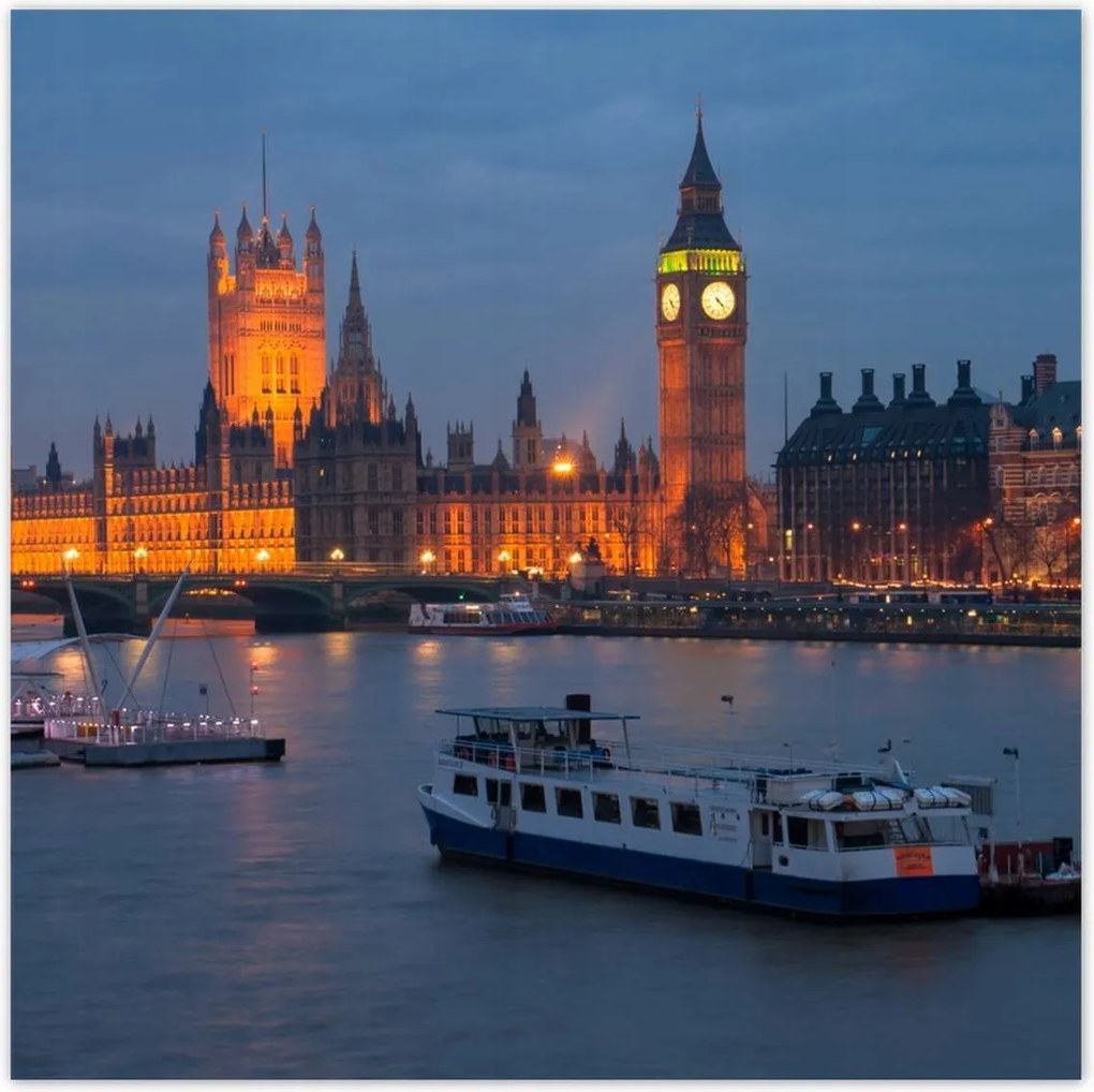 Poszterek 70x70 Westminster-palota Éjszaka