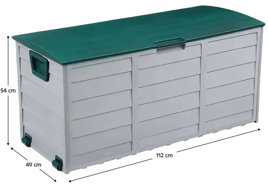 Kerti tároló box Korta (szürke + zöld). 1119444