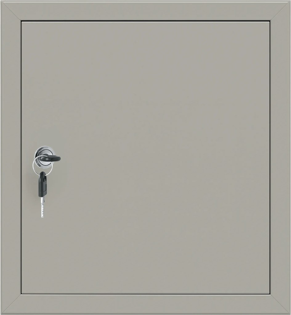 Revizor ajtó Fém Szürke RAL7035 Revizor ajtó 50x50cm Zár