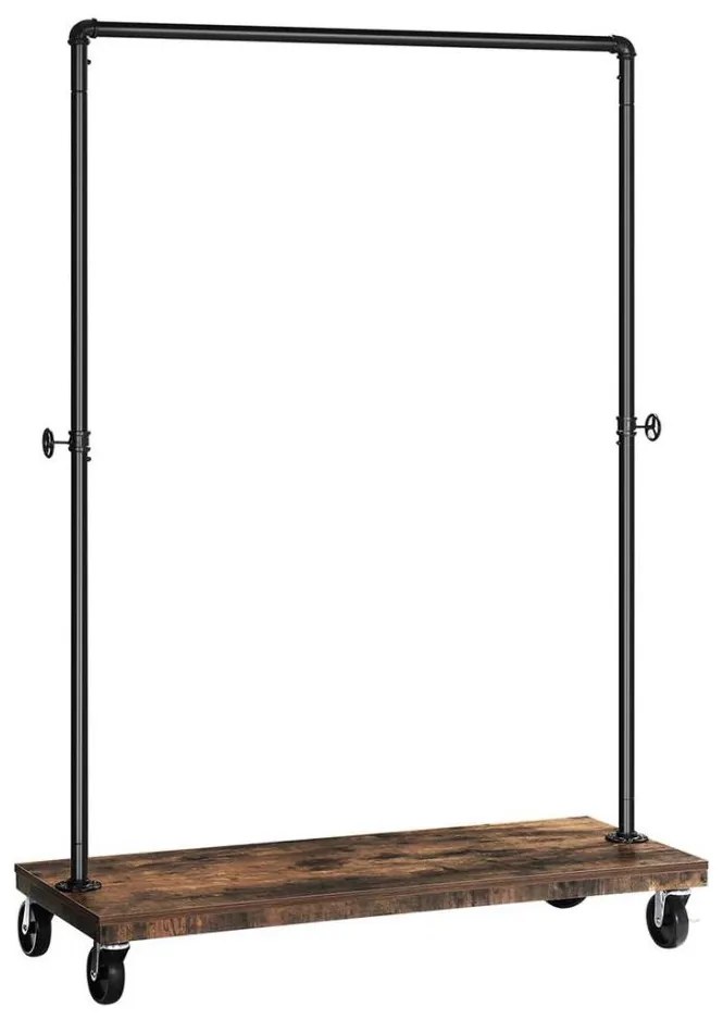 LINEA mobil álló ruhafogas, barna/fekete