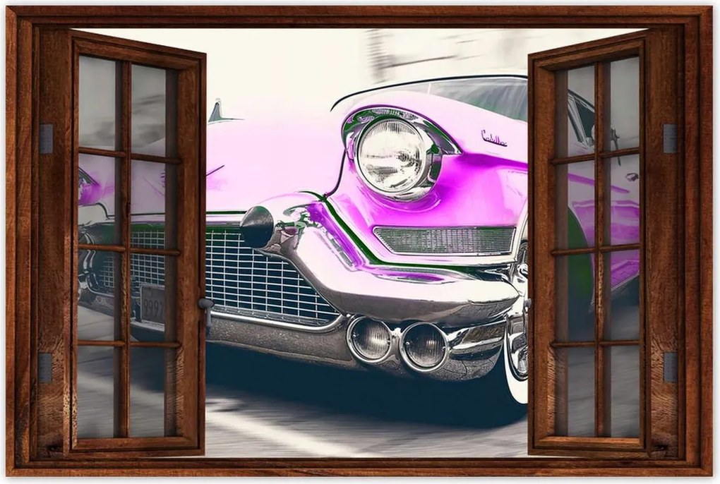 Poszter 90x60 Rózsaszín Cadillac