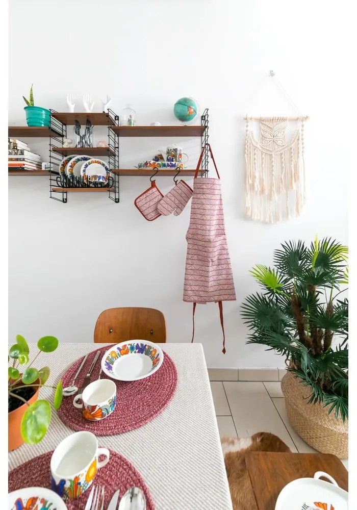 Natúr pamutkeverék tányéralátét, ø 38 cm - Tiseco Home Studio