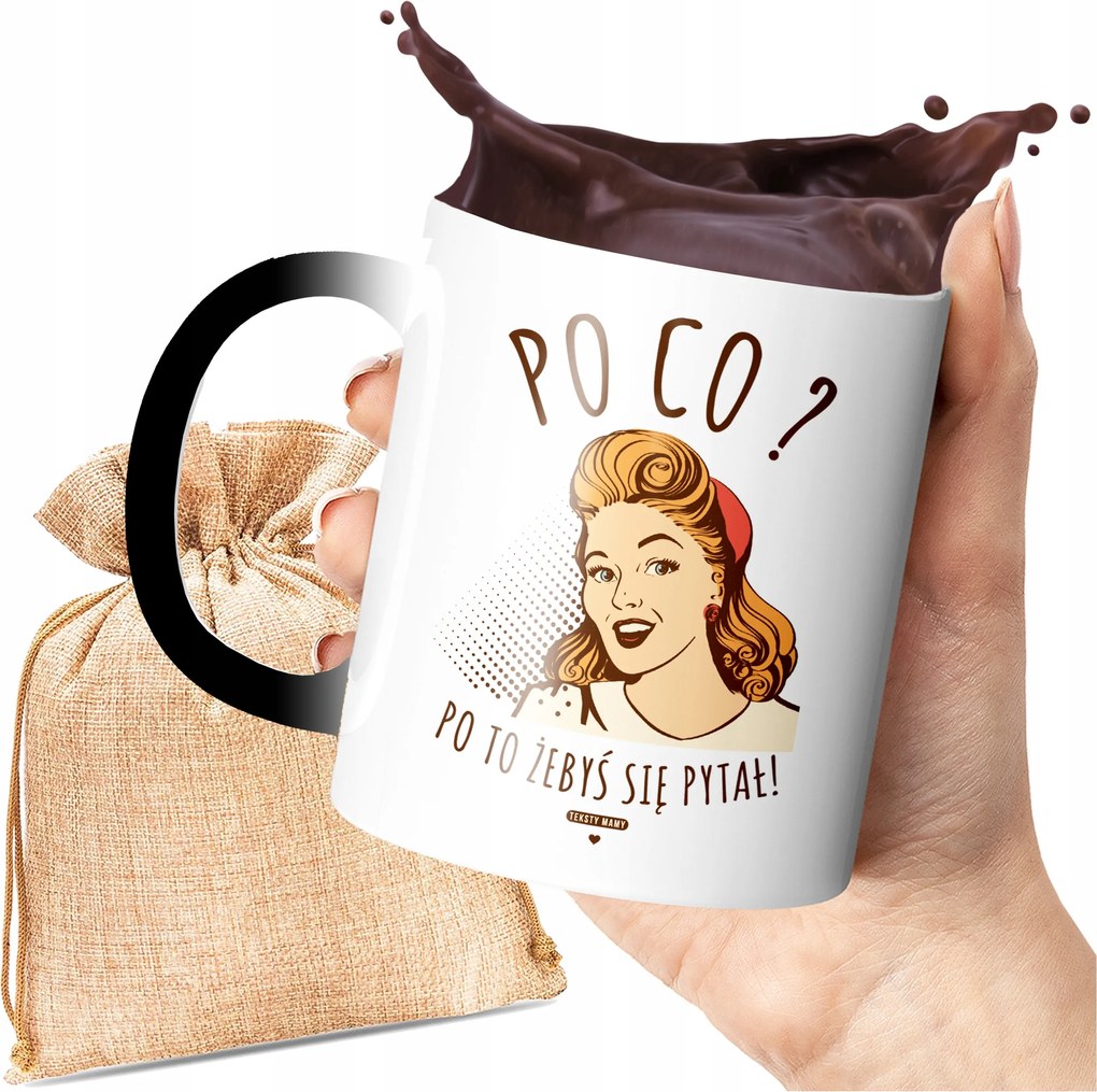 Varázsbögre Nyomott Mintával, Hogy Kérdezd Vicces Szövegek Van Nyomott Minta