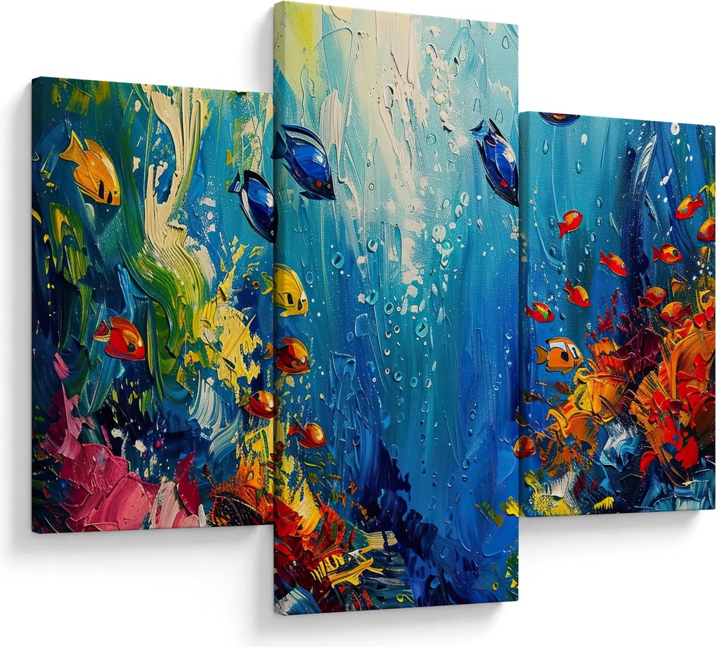 Kép - A víz alatti világ festése (90x60 cm)