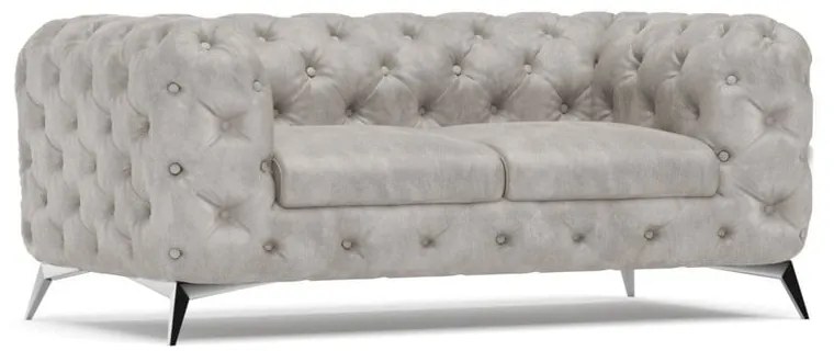 Világosszürke bársony kanapé 185 cm Chelsea – Ropez