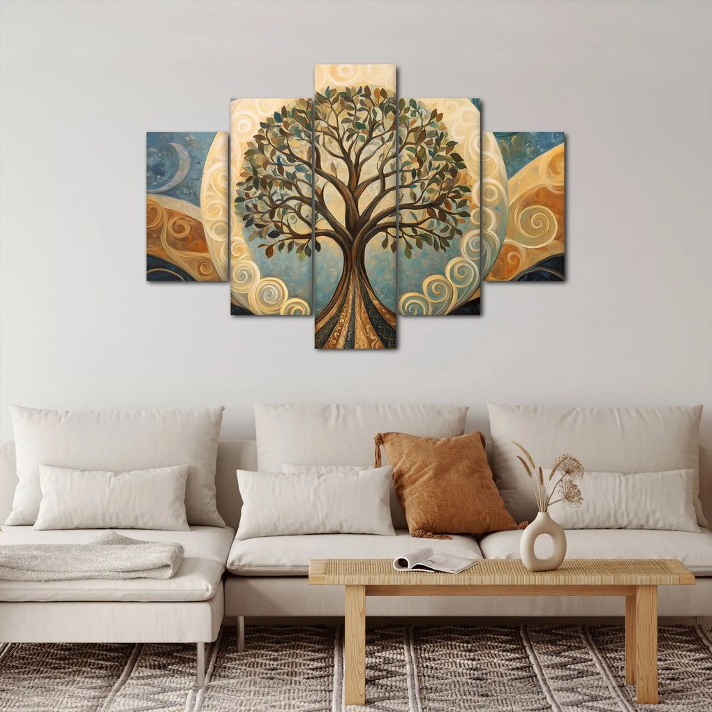 Kép – Életfa és spirálok (150x105 cm)
