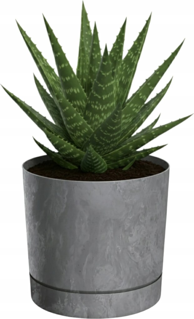 Kerek kaspó fedél beton sötét szürke ø17,8cm