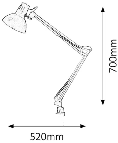 Rabalux 4216 - ARNO asztali lámpa 1xE27/60W/230V