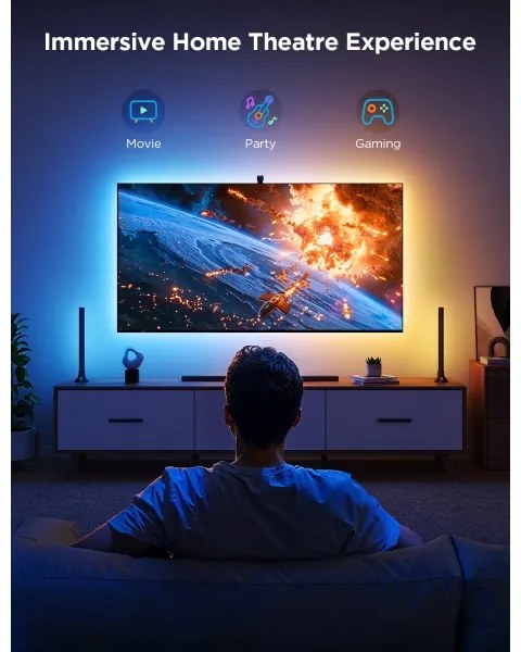 Govee - KÉSZLET 2x Backlight TV 55-65" SMART LED háttérvilágítás RGBICW Wi-Fi
