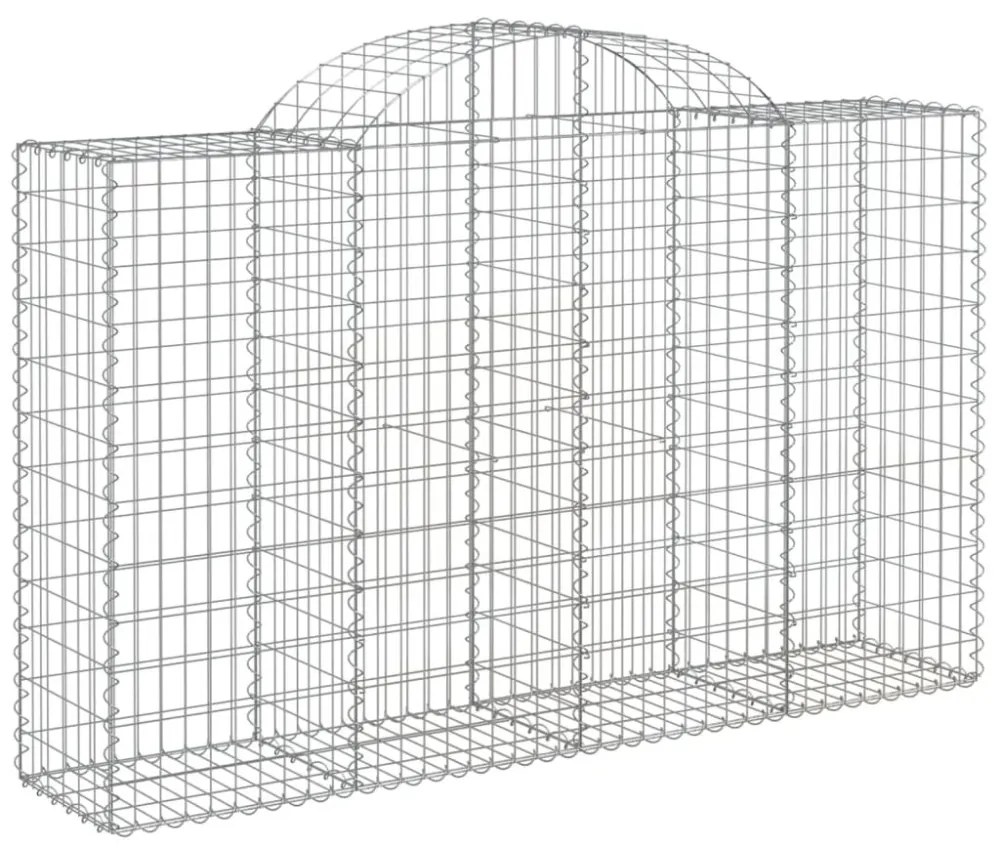 11 db íves horganyzott vas gabion kosár 200x50x120/140 cm