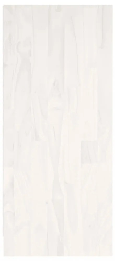 fehér tömör fenyőfa könyvszekrény 104 x 33 x 76 cm