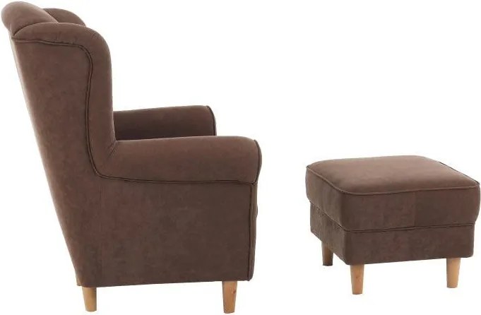 Fotel + puff, barna, ASTRID