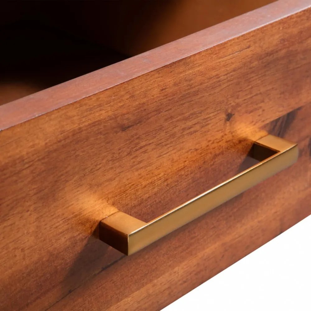 tömör akácfa dohányzóasztal 90 x 50 x 40 cm