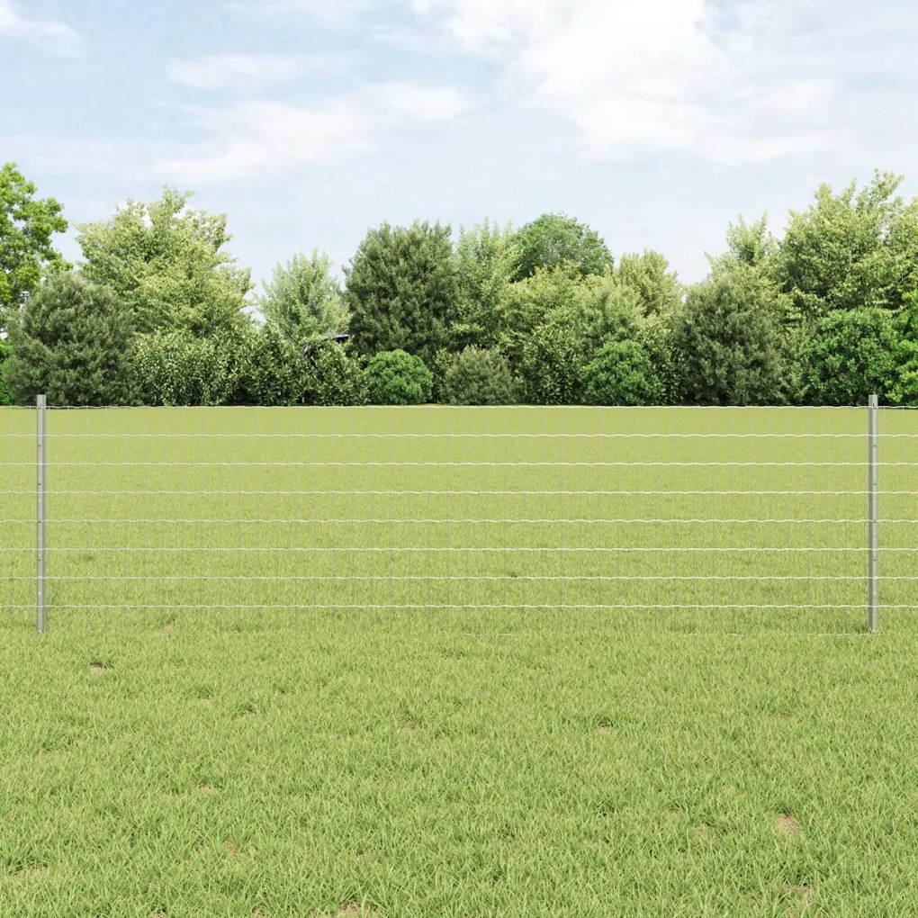 Euro Kerítés Készlet 2 db Horganyzott acél 10 x 0.6 m Tartós