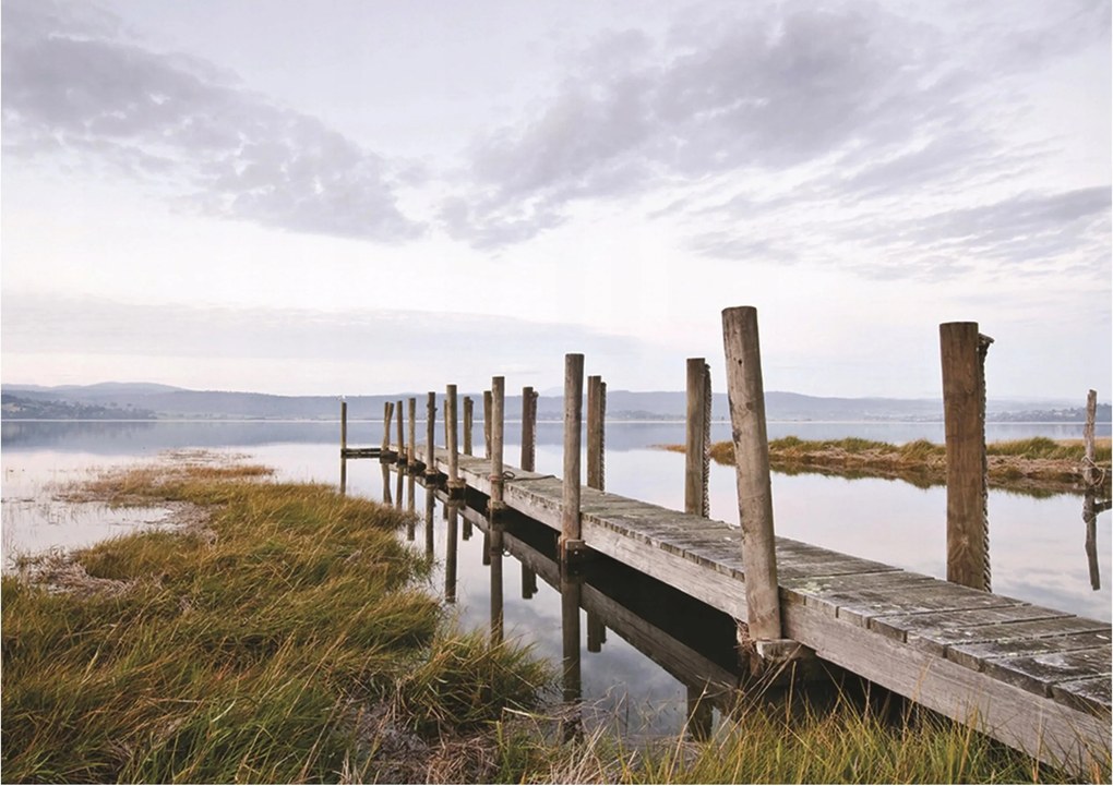 Fotótapéta régi híd tó fotótapéta 416 x 254