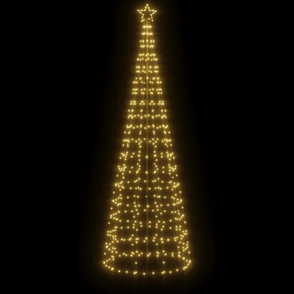 meleg fehér LED karácsonyfa tüskékkel 570 LED 300 cm