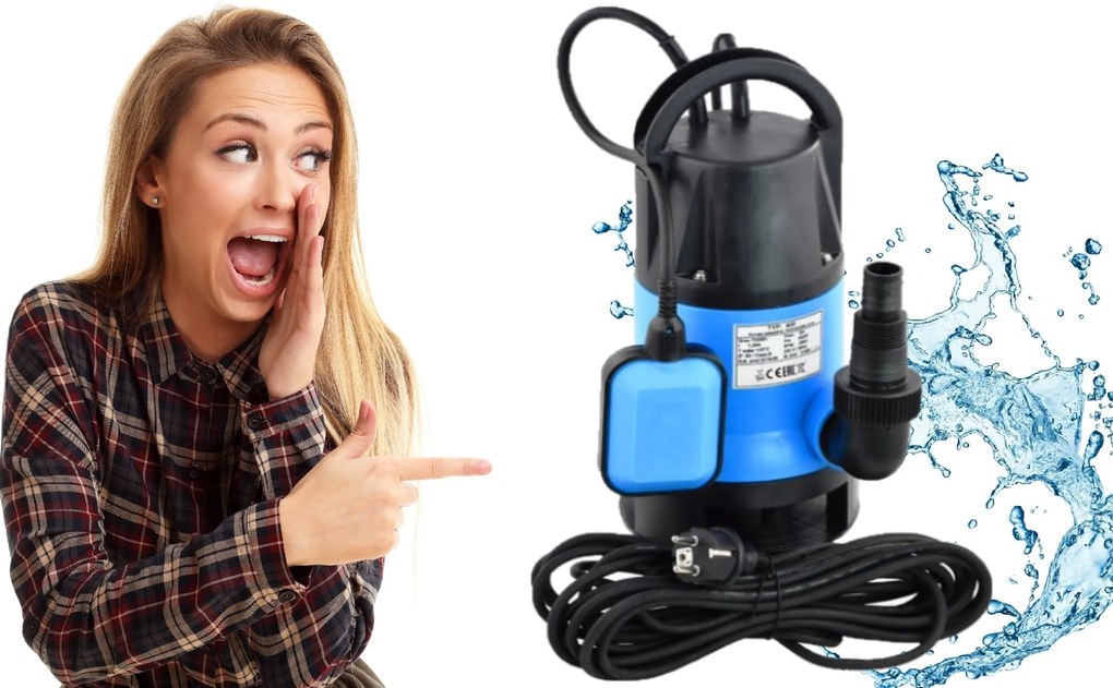 Szivattyú Tiszta Vízhez Piszkos Esővíz 250L 1100