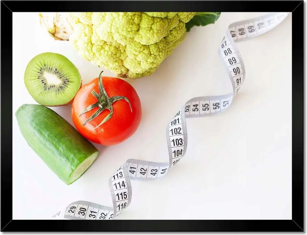 Poszterek keretben 40x30 Zöldség mérőszalag