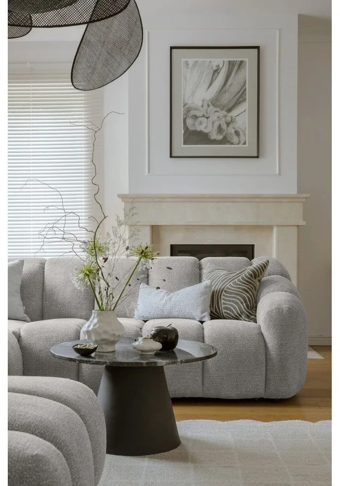 Világosszürke sarokkanapé (jobb oldali-U alakú) Shell – Miuform