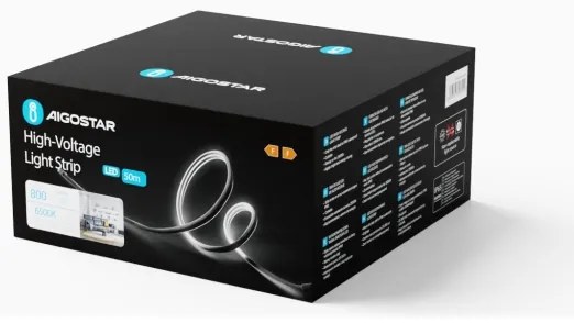 Aigostar - LED szalag 50m LED/400W/230V 6500K IP65