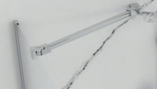 Rea Rapid, stabilizáló távtartó Rapid zuhanyparavánhoz 6 mm-es üveghez, hossz 50 cm, króm, REA-K5699