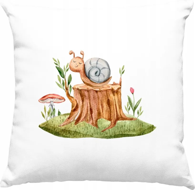 Gyerek vicces csiga párna 1 fehér