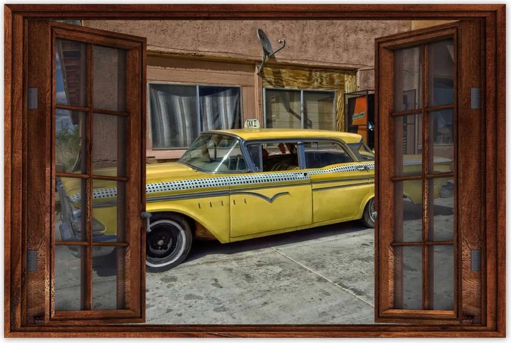 Poszterek 120x80 Taxi Ny Autó