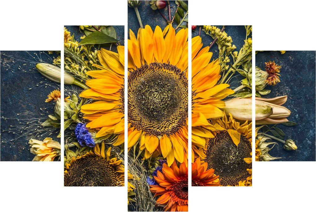 Kép - Őszi virágok (150x105 cm)