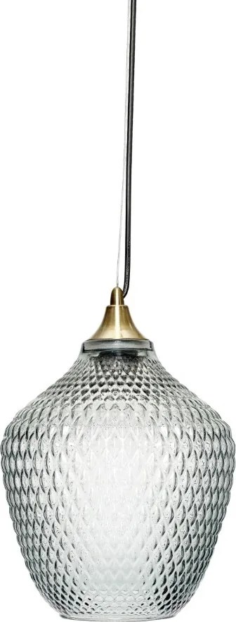 Függőlámpa üvegből, kék/szürke, Hübsch