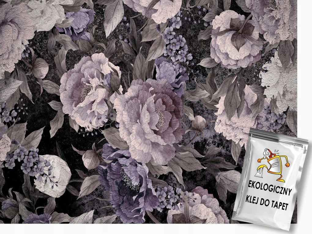 Fotótapéta Flizelina Természet Virágok Nagy Bazsarózsa Lila 100x75 ragasztó