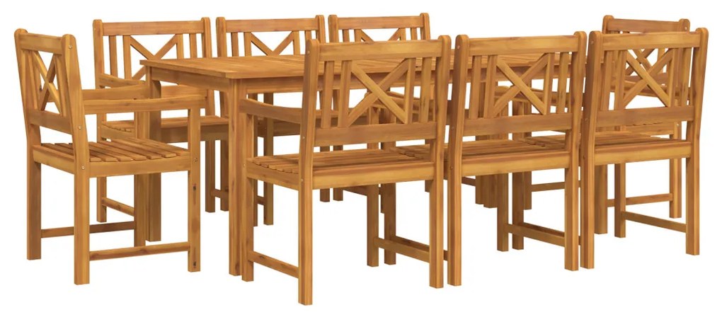 Kerti székek 2 db 56x56x90 cm - Tömör akácfa