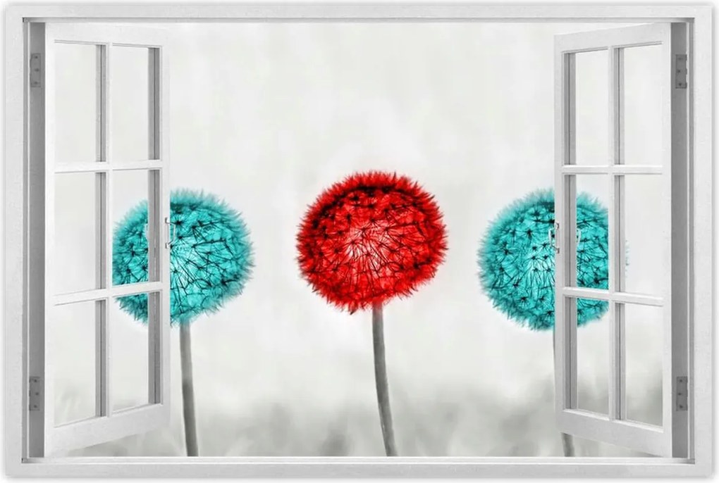 Poszterek 60x40 Piros pitypang