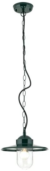 Orion AL 11-1318 - Kültéri függeszték EDWARD 1xE27/60W/230V IP44 zöld