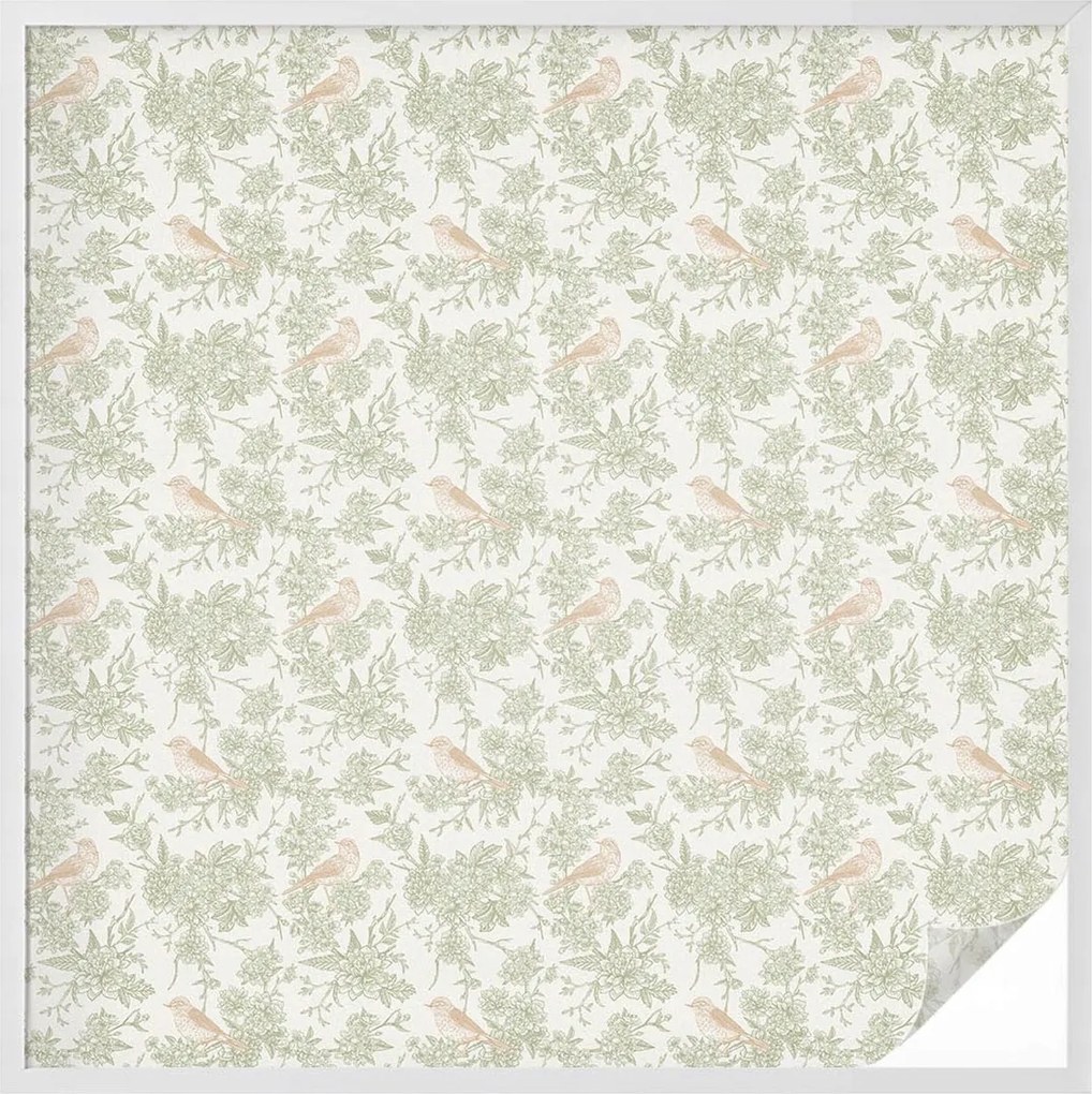 Tejfólia Ablak Védelem és Adatvédelem Madarak Növények 100x100 cm