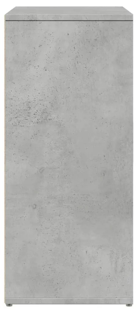 2 db betonszürke szerelt fa tálalószekrény 60 x 31 x 70 cm