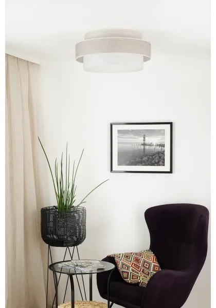 Brilagi - DOVER SPACE LED mennyezeti lámpa 12W, 50 cm, szürke/krém