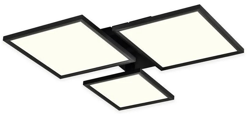 Top Light - LED Dimmelhető felületre szerelhető csillár MELED/50W/230V 3000-6500K fekete + távirányító