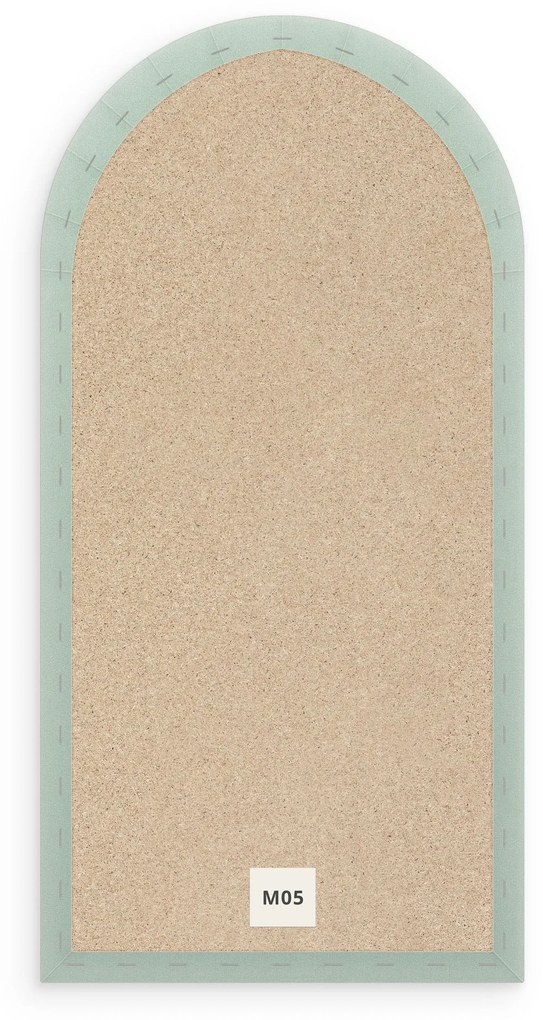 Bársony kárpitozott panel - Íves - 30x60cm Szín: Khaki zöld