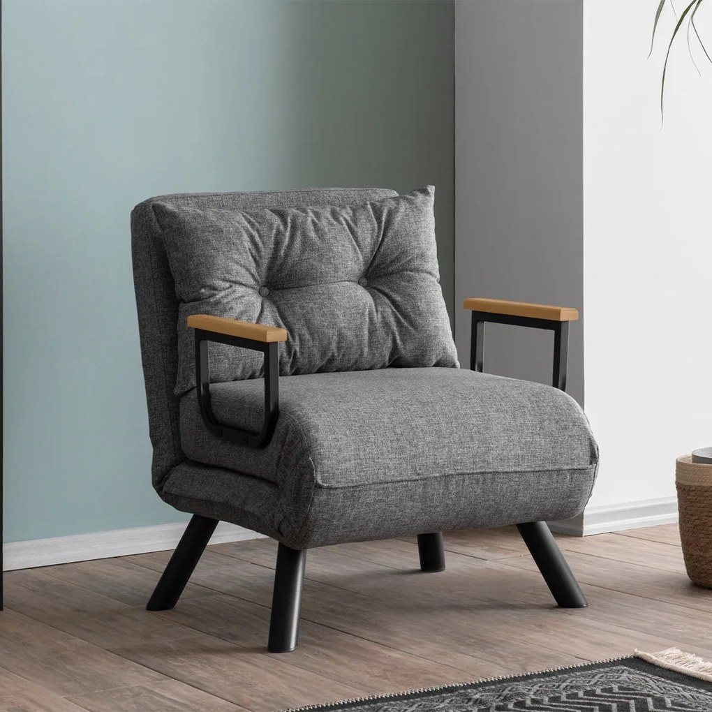 Sando Single Light Grey fotel