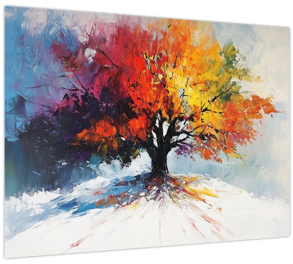 Kép - Színes fa (70x50 cm)