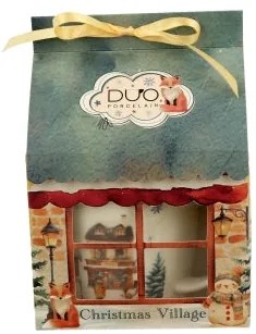 Karácsonyi porcelán bögre házikó díszcsomagolásban 400 ml Christmas Village
