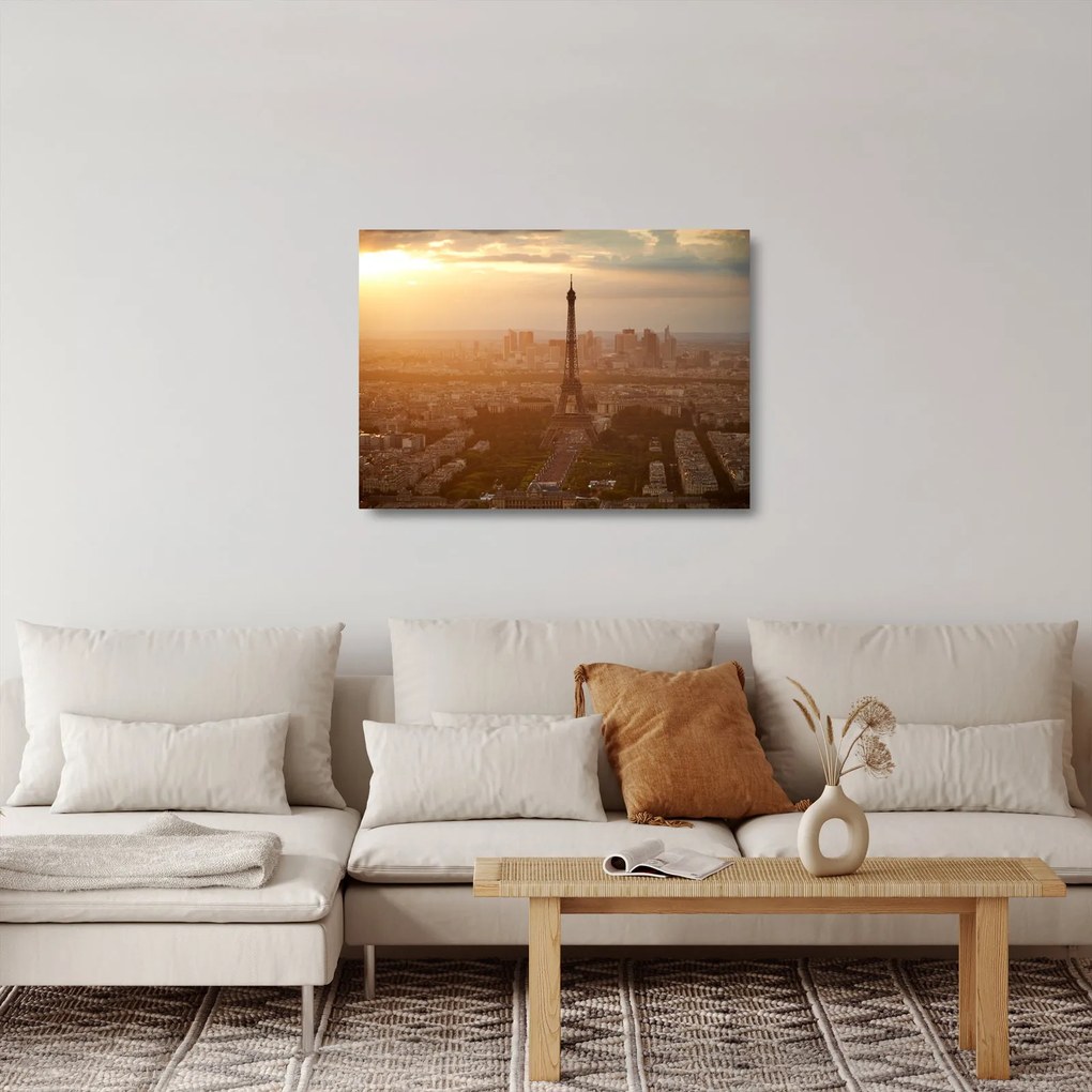 Üveg kép - Eiffel-torony (70x50 cm)