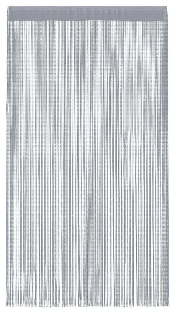 2 db világosszürke zsinórfüggöny 100 x 250 cm