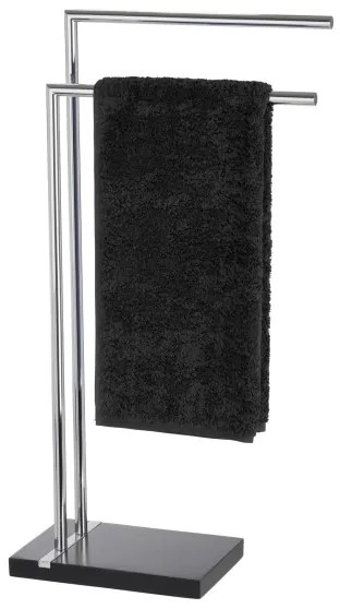 WENKO 20461100 - NOBLE törölközőtartó 45,5x82 cm króm/fekete